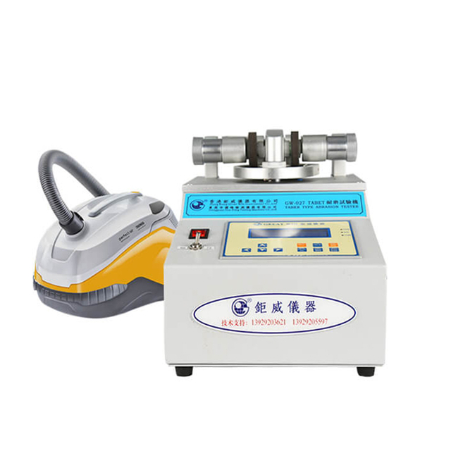 White Electronic Leather Abrasion Tester For Lab Rubber