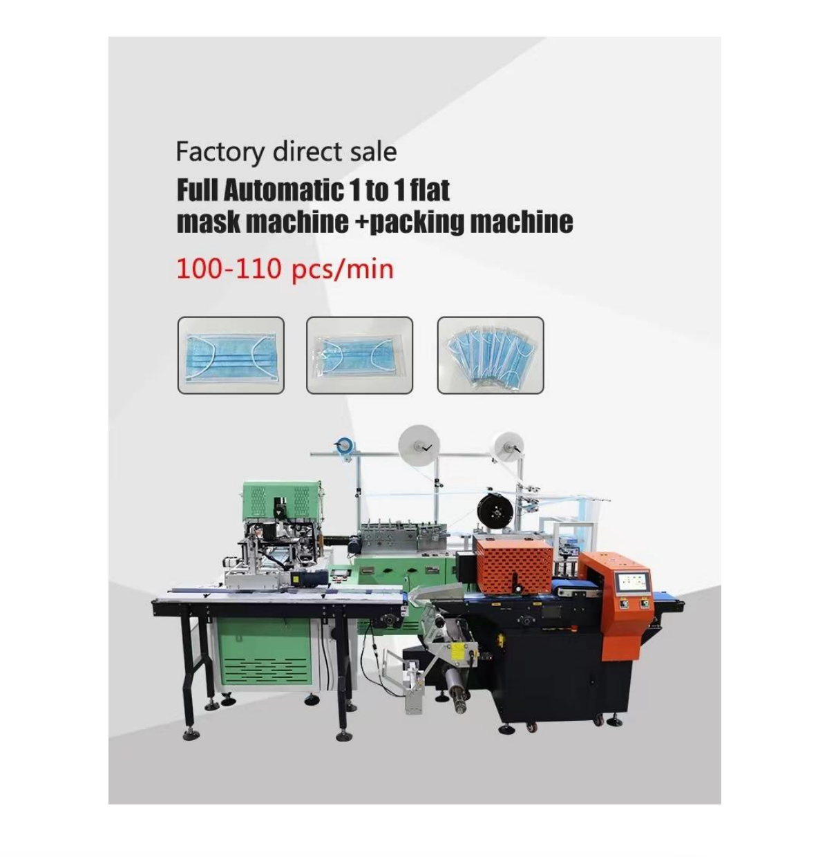 New design High Speed 3ply Mask Making Machine Equipment Medical Mask Production Machine